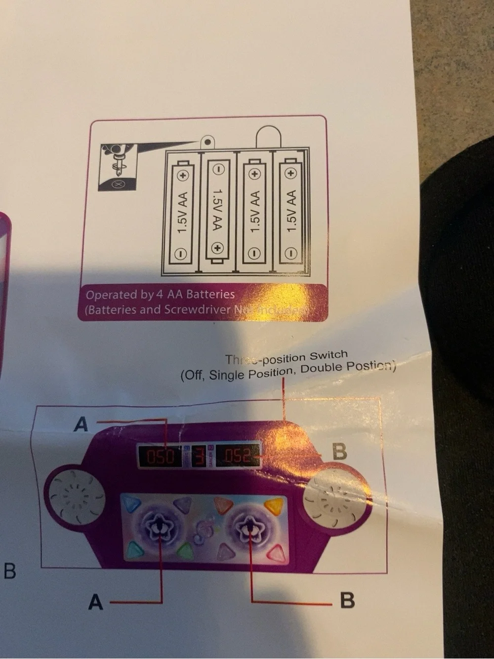 Kids' Musical Electronic Game Controller Panel - Purple